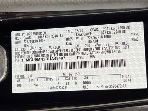 Used 2024 Ford Escape ST-Line w/ Tech Pack #1 AWD/4WD image 36