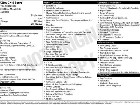 Used 2017 MAZDA CX-5 Sport image 30