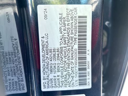 Certified 2025 Honda Accord SE image 2