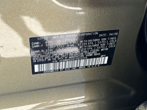New 2026 Subaru Ascent Touring AWD/4WD image 36