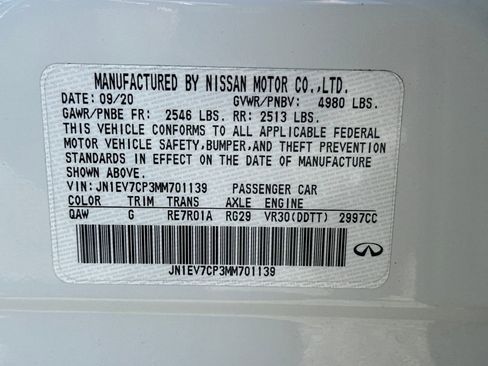 Used 2021 INFINITI Q50 Sensory w/ Cargo Package image 28