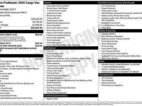 New 2024 RAM ProMaster 2500 w/ Convenience Group image 4