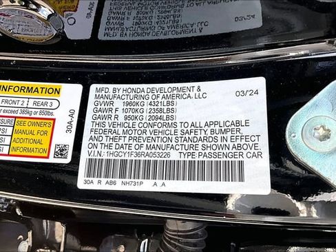 Certified 2024 Honda Accord EX image 18
