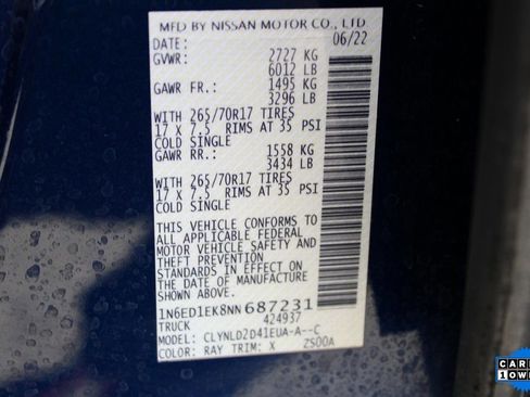 Used 2022 Nissan Frontier PRO-4X w/ Technology Package image 41