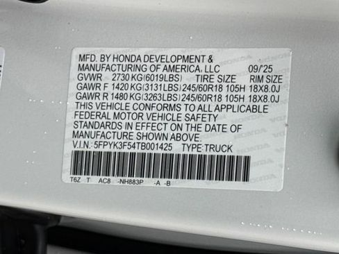 New 2026 Honda Ridgeline RTL image 28