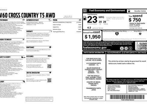 Used 2016 Volvo V60 T5 Cross Country image 9
