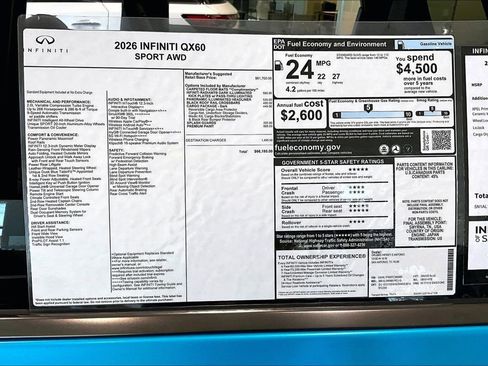 New 2026 INFINITI QX60 Sport w/ Dark Cargo Package image 20