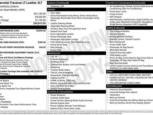 Used 2019 Chevrolet Traverse LT w/ LT Premium Package AWD/4WD image 6