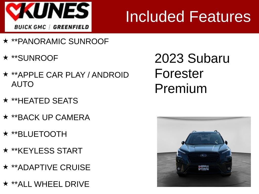 Used 2023 Subaru Forester Premium AWD/4WD image 2
