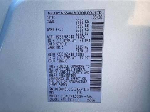 Used 2020 INFINITI QX60 Luxe w/ Essential Package image 66