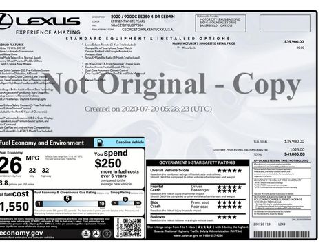 Used 2020 Lexus ES 350 image 51