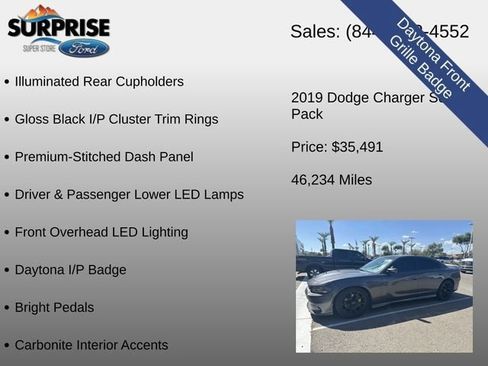 Used 2019 Dodge Charger Scat Pack w/ Daytona Edition Group RWD image 21