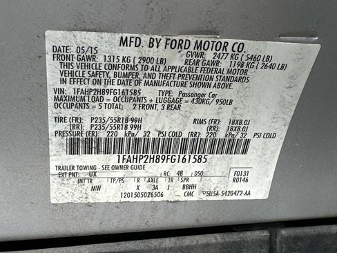 Used 2015 Ford Taurus SEL AWD/4WD image 18