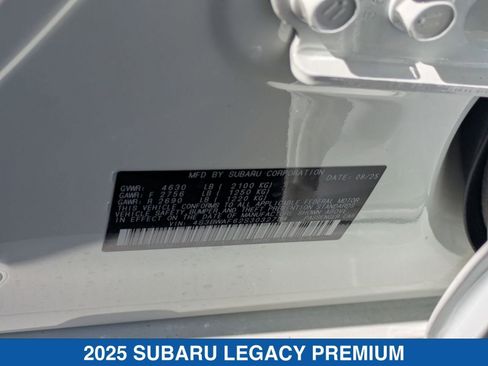 Certified 2025 Subaru Legacy Premium image 31