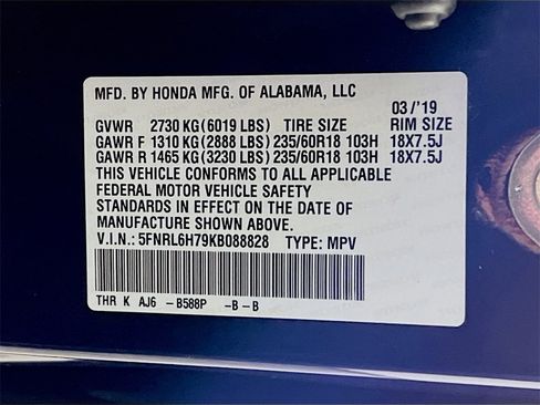 Used 2019 Honda Odyssey EX-L image 32