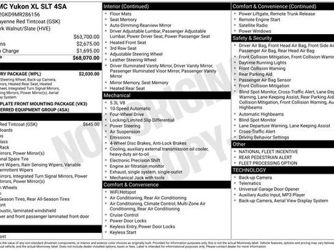 Used 2021 GMC Yukon XL SLT w/ SLT Luxury Package image 45