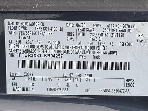Used 2020 Ford Transit 250 148 High Roof Extended RWD image 38