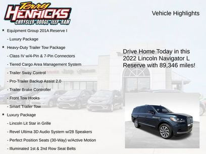 Used 2022 Lincoln Navigator L Reserve
