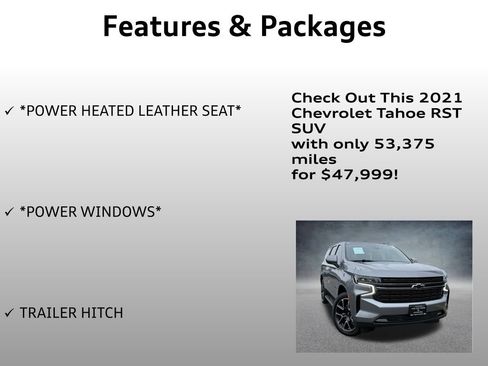 Used 2021 Chevrolet Tahoe RST image 8