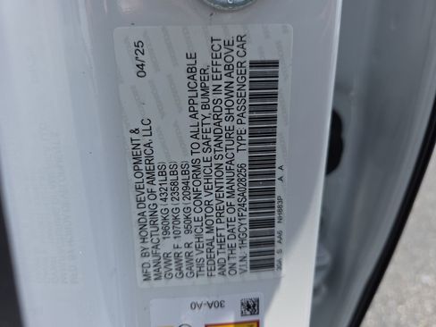 Certified 2025 Honda Accord LX image 31