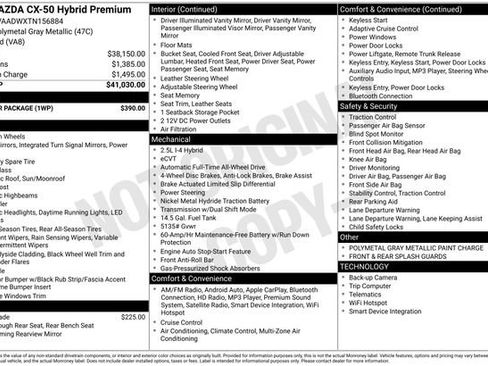 New 2026 MAZDA CX-50 AWD 2.5 Hybrid w/ Weather Package image 27