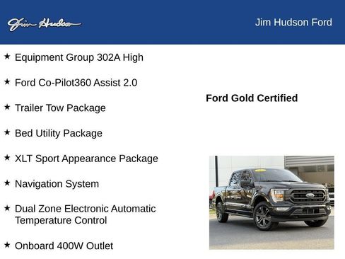 Certified 2023 Ford F150 XLT w/ Equipment Group 302A High image 12