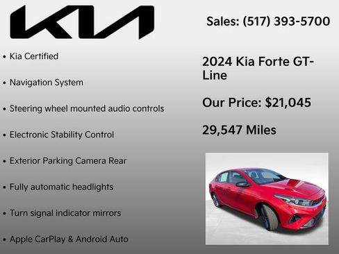 Used 2024 Kia Forte GT-Line FWD image 7