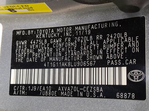 Used 2020 Toyota Camry SE FWD image 33