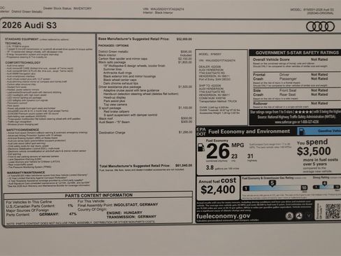 New 2026 Audi S3 Premium image 32