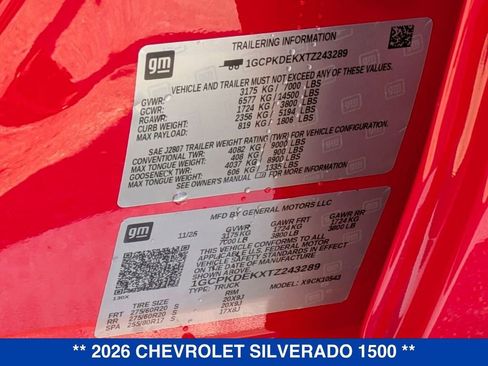 New 2026 Chevrolet Silverado 1500 LT w/ All Star Edition Plus AWD/4WD image 38
