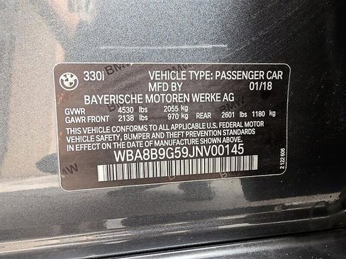Used 2018 BMW 330i Sedan w/ Convenience Package RWD image 33