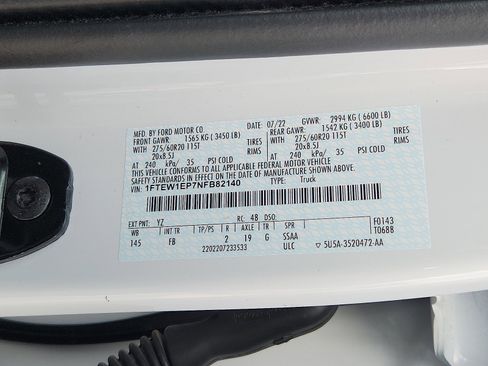 Certified 2022 Ford F150 XLT w/ Equipment Group 302A High image 28