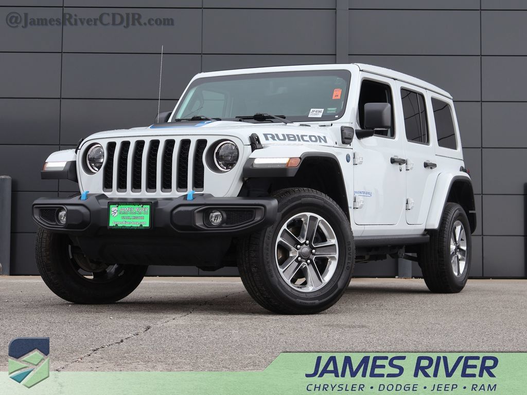 Used 2023 Jeep Wrangler Unlimited Rubicon 4xe w/ Cold Weather Group AWD/4WD 360° Tour