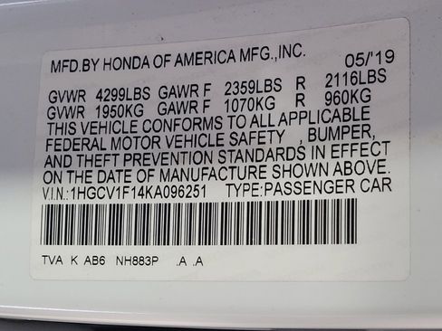 Used 2019 Honda Accord LX image 33