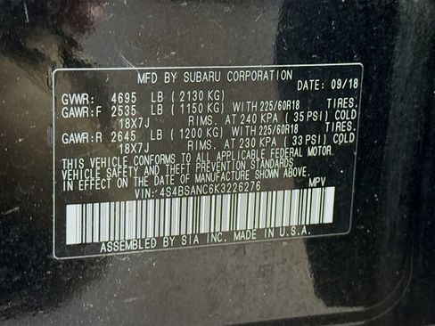 Used 2019 Subaru Outback 2.5i Limited AWD/4WD image 37