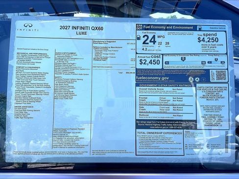 New 2027 INFINITI QX60 Luxe w/ Cargo Package FWD image 14
