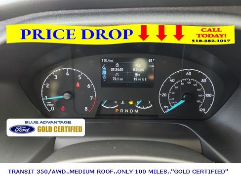 Certified 2024 Ford Transit 350 148 Medium Roof AWD w/ Upfitter Package image 14