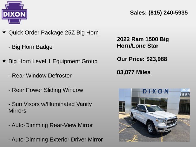 Used 2022 RAM 1500 Big Horn AWD/4WD image 4