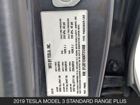 Used 2019 Tesla Model 3 Standard Range Plus RWD image 26