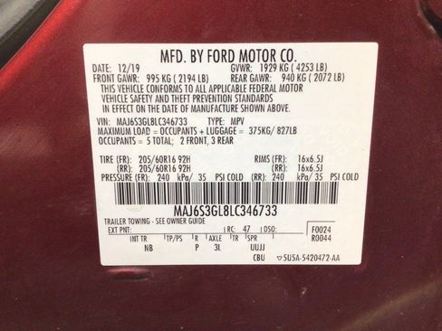 Used 2020 Ford EcoSport SE image 37