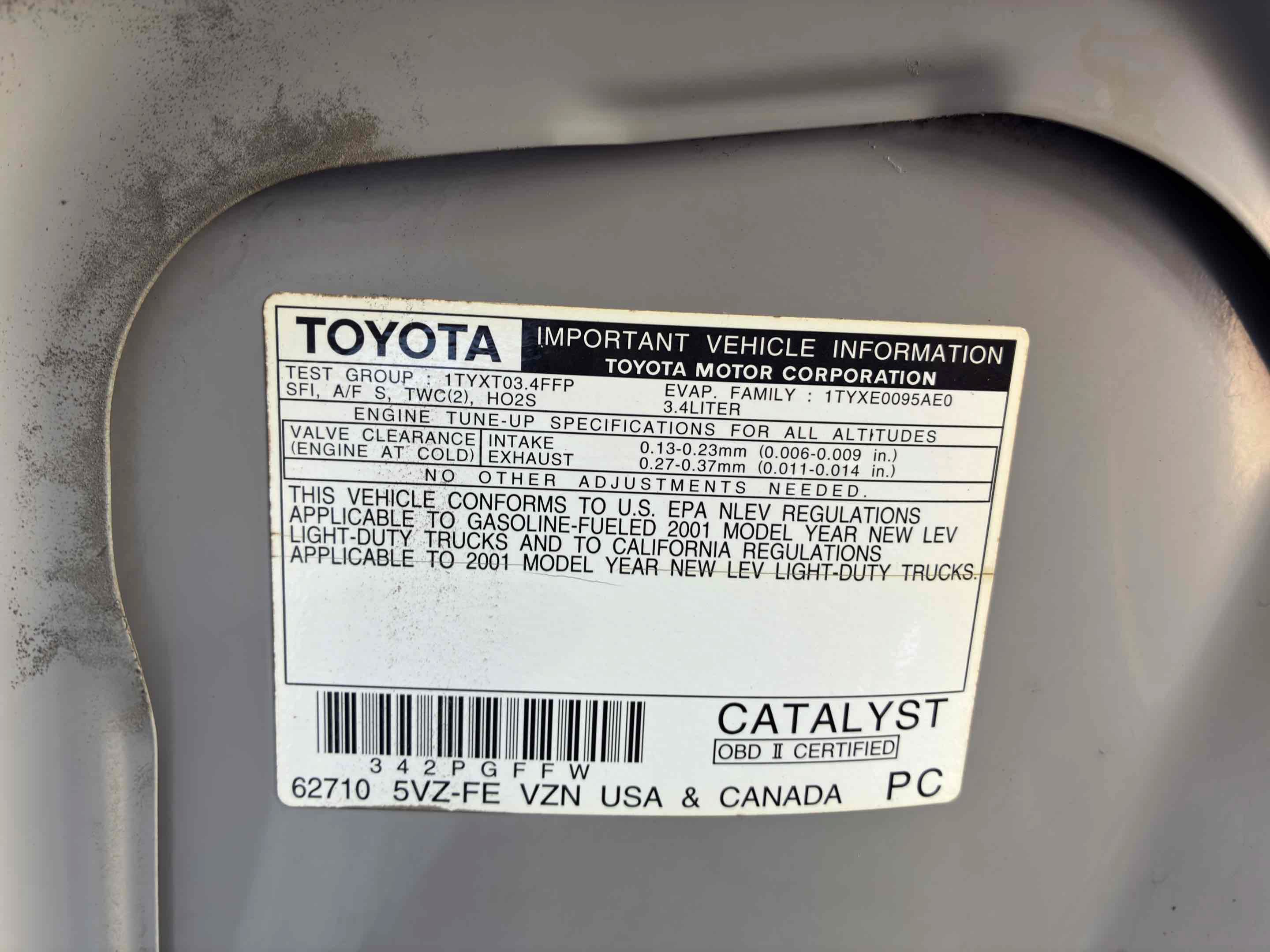 Used 2001 Toyota Tacoma PreRunner RWD image 56