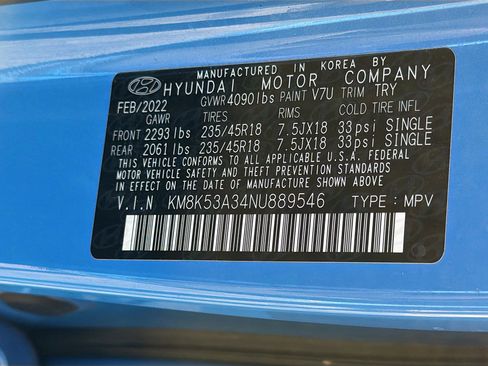 Used 2022 Hyundai Kona Limited w/ Cargo Package FWD image 41