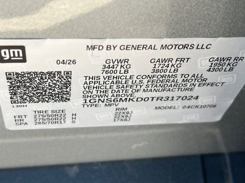 New 2026 Chevrolet Tahoe LS AWD/4WD image 23