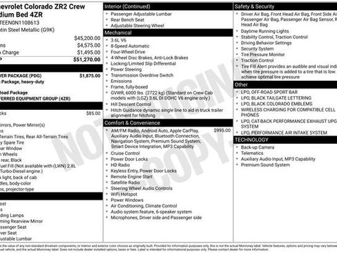 Used 2022 Chevrolet Colorado ZR2 w/ LPO, Power Package AWD/4WD image 3