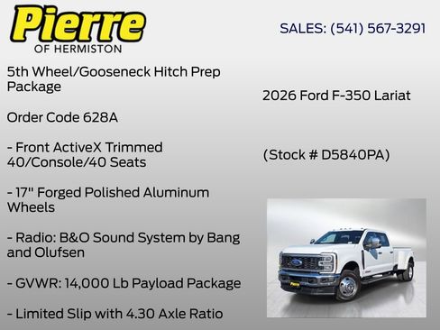 Used 2026 Ford F350 Lariat w/ Lariat Premium Package AWD/4WD image 13