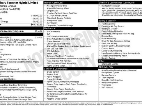 New 2025 Subaru Forester Limited w/ Protection Package (1PH) image 1