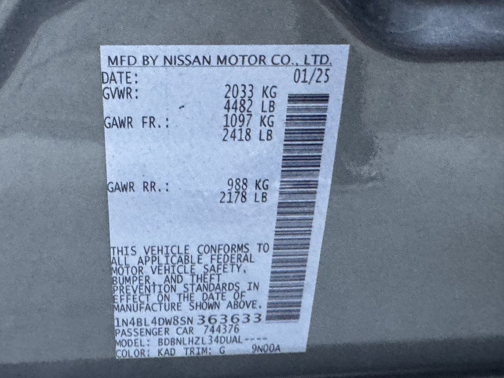 Used 2025 Nissan Altima 2.5 SV w/ SV Special Edition Package AWD/4WD image 33