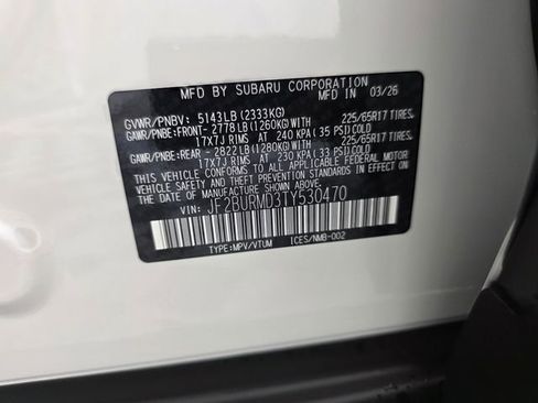 New 2026 Subaru Outback Wilderness AWD/4WD image 39