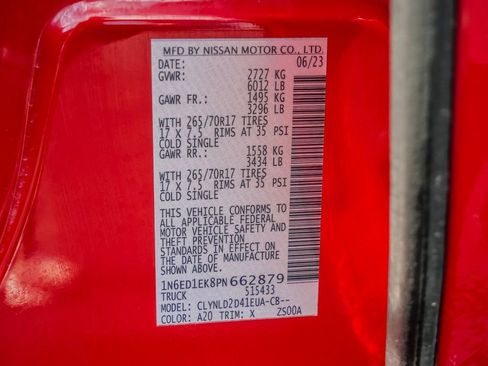 Used 2023 Nissan Frontier PRO-4X w/ Pro Convenience Package image 39