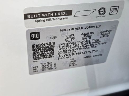 New 2026 Cadillac XT5 Luxury w/ LPO, Floor Liner Package AWD/4WD image 31